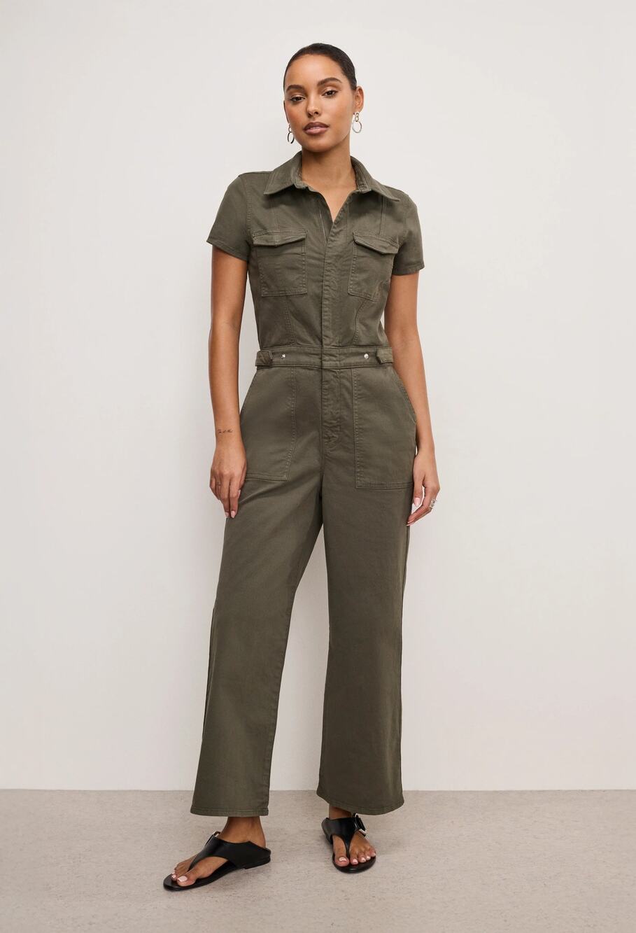 Good American Fit for Success Palazzo Jumpsuit Utility Y2K Streetwear Fall S